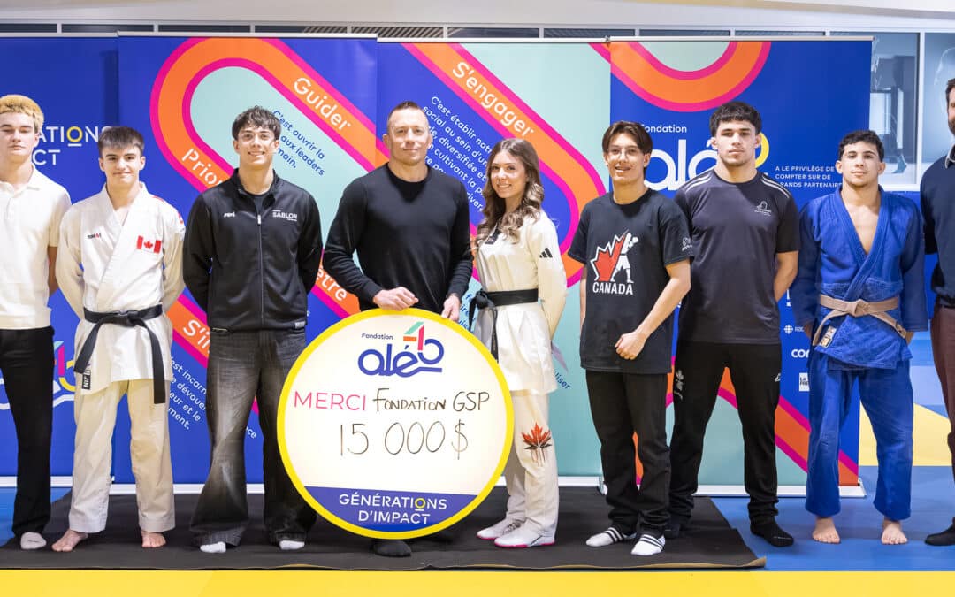 Fondation Aléo et Fondation Georges St-Pierre : sept bourses et un moment inoubliable signés GSP