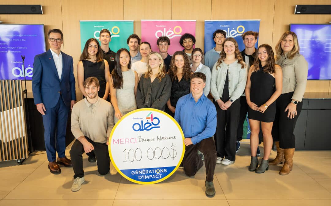 Programme Fondation Aléo et Banque Nationale : un engagement durable envers des jeunes qui formeront demain